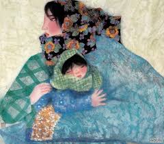 مادر و کودک - نقاشی چینی 